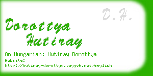 dorottya hutiray business card